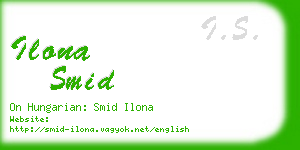 ilona smid business card